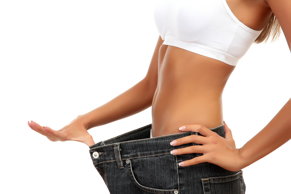 Woman Weight Loss Jeans