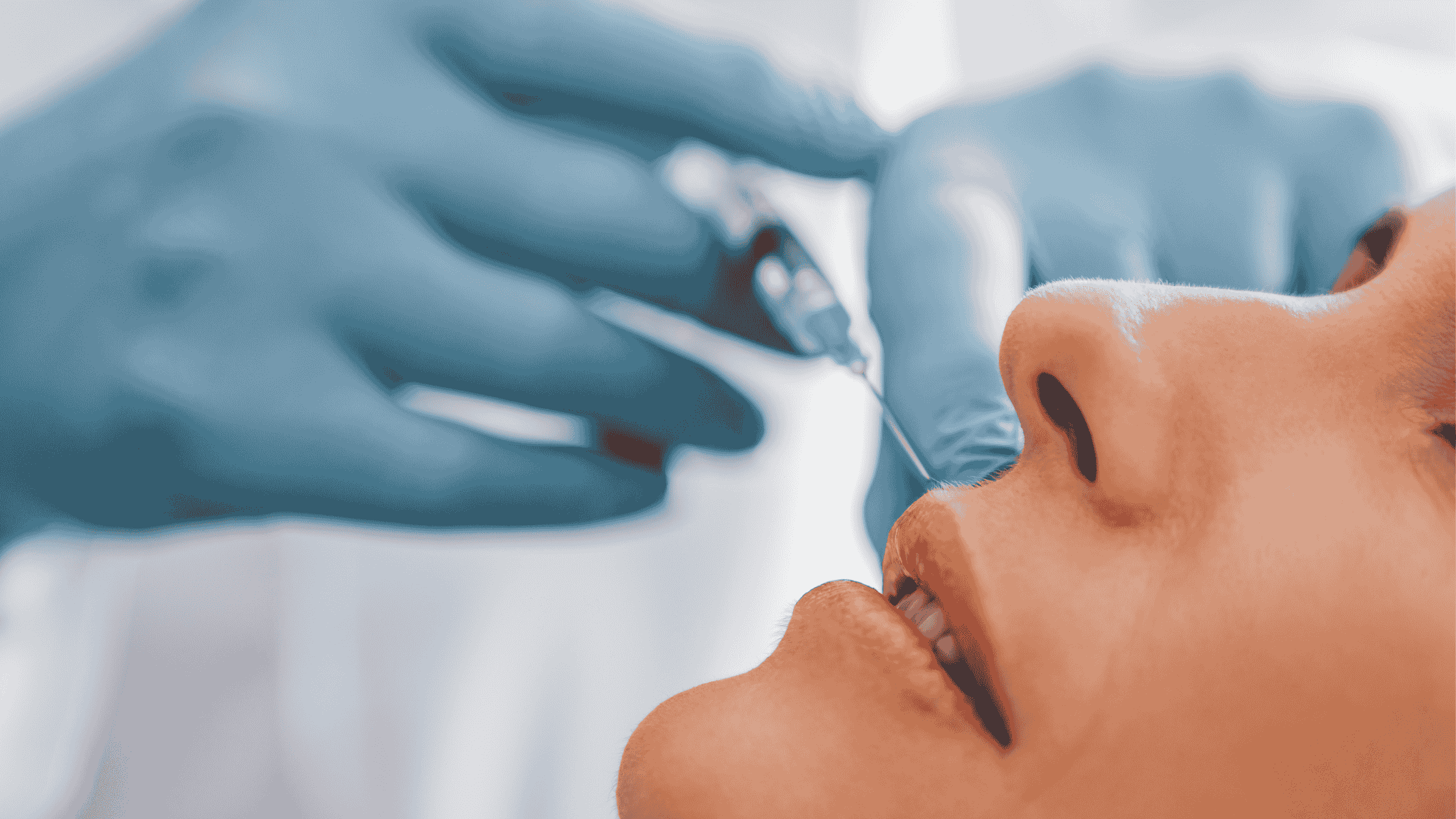 lady getting dermal fillers from a professional