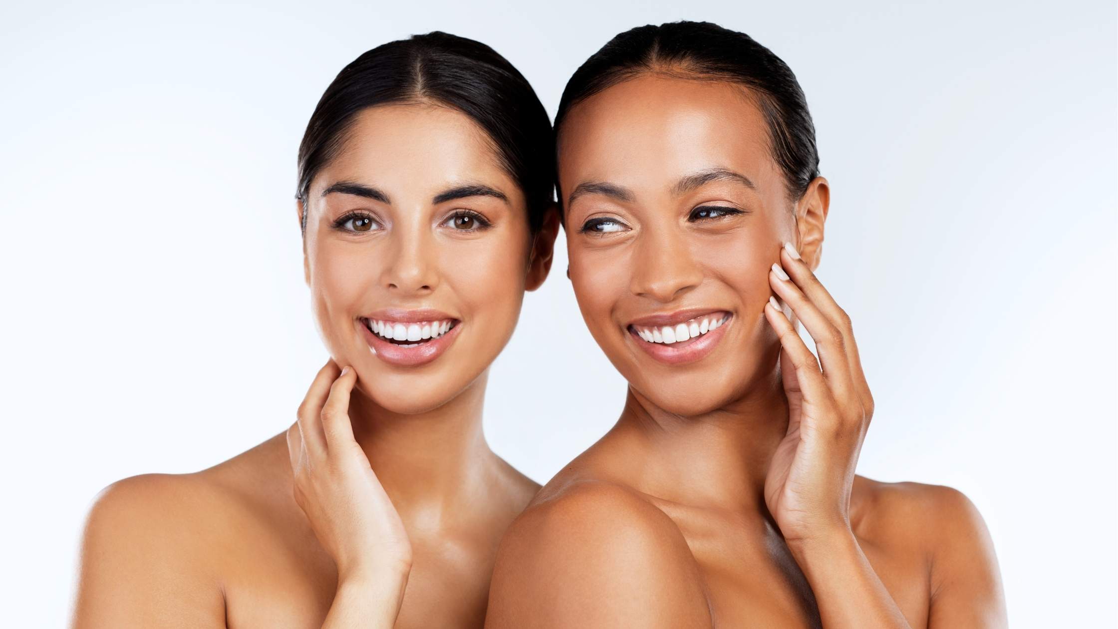 two ladies with smooth skin