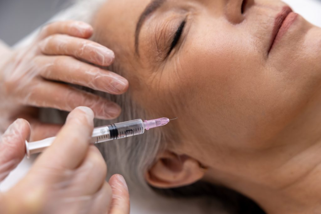 lady getting polynucleotide treatment