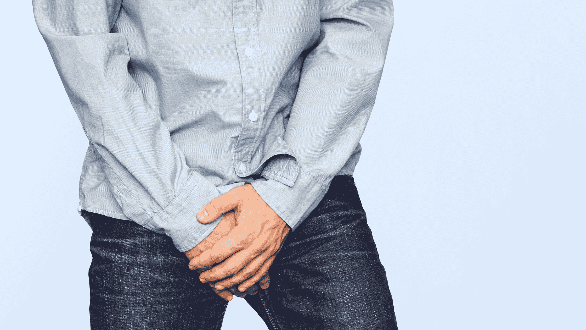 man with pelvic floor issues