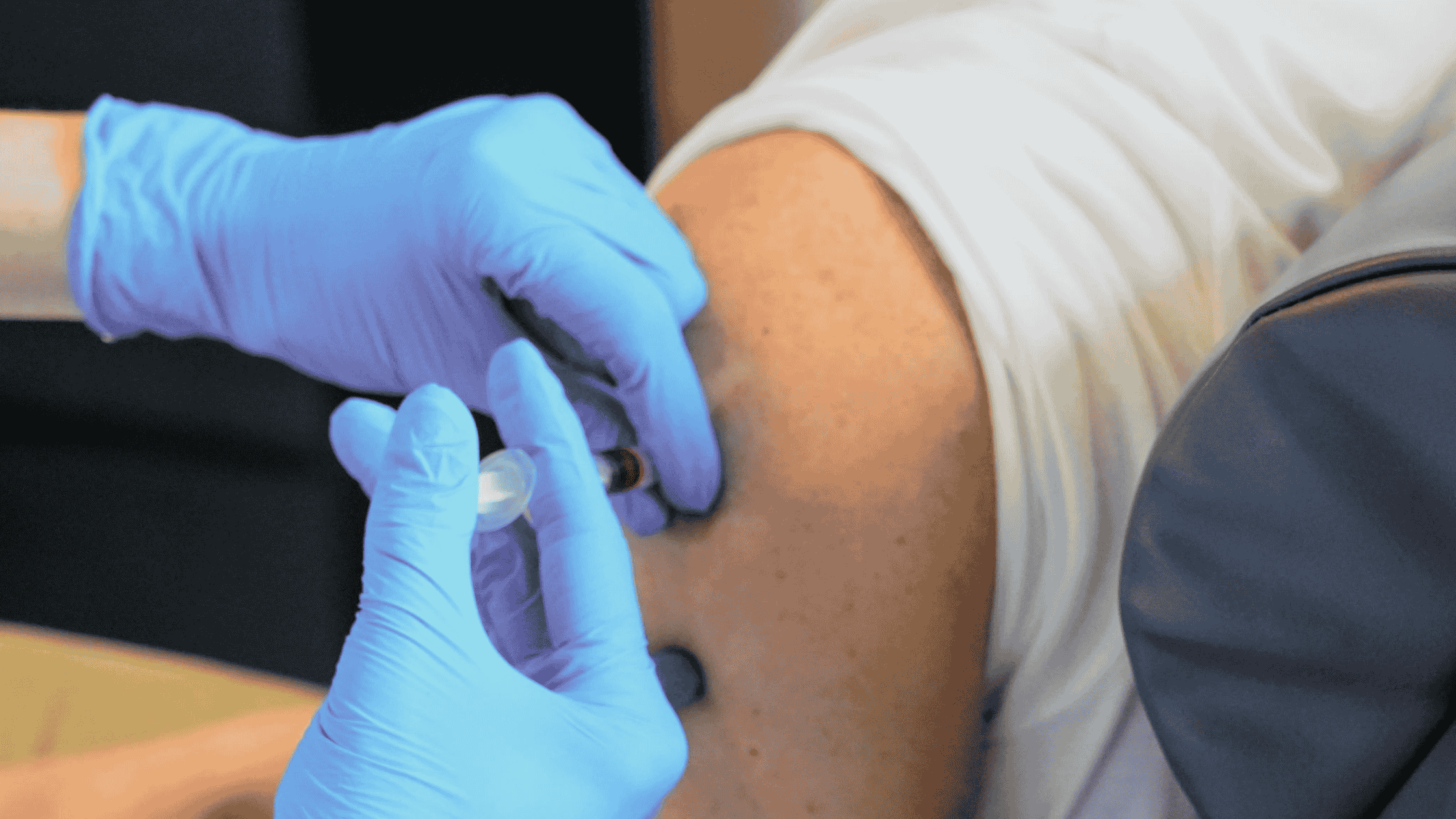 man getting vitamin b12 injections